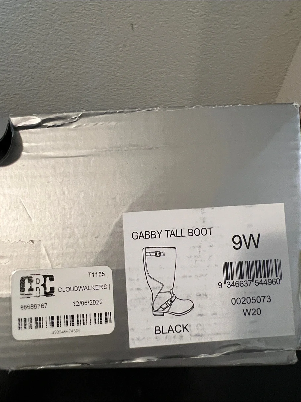 cloudwalkers Black Over-the-Knee Boots with Buckle Accents